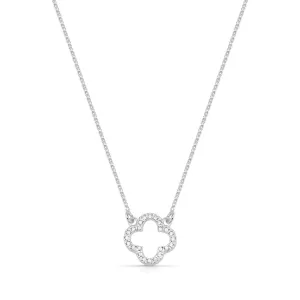 Gargantilha Trevo Cravejada 45cm