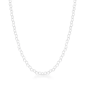 Corrente Elo Coração 45cm