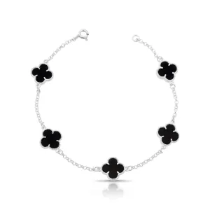 Pulseira 5 Trevos Preto